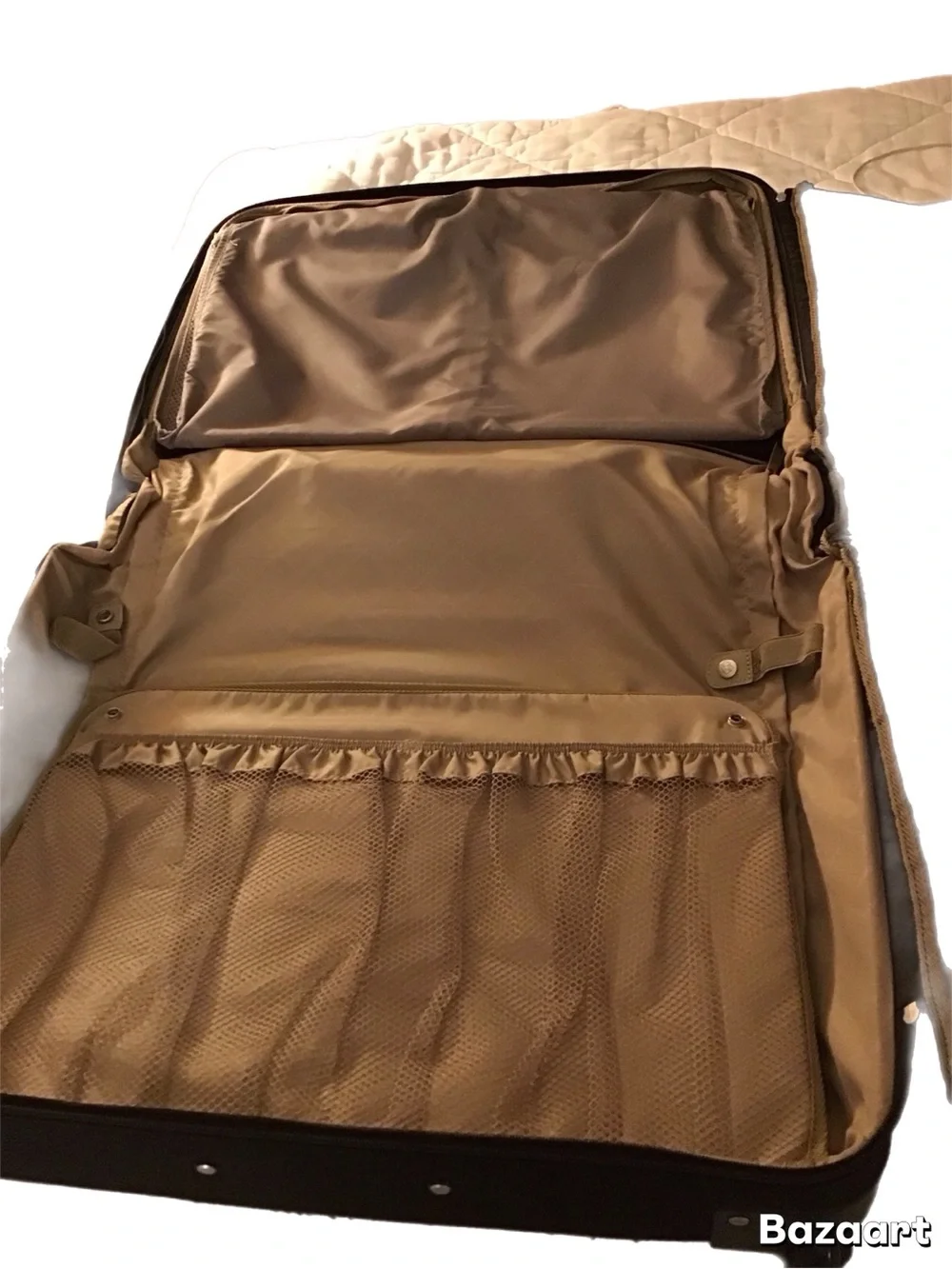 Vintage Samsonite 1910 Wheeled Black Travel Garment Bag with Telescoping Handle